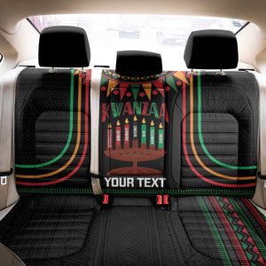 Personalized Afro-American Kwanzaa Back Car Seat Cover Kinara Candles African Pattern