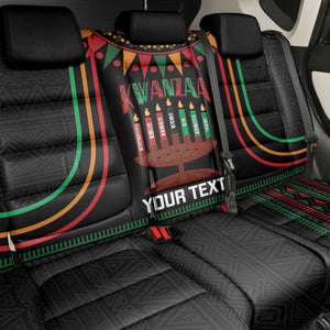 Personalized Afro-American Kwanzaa Back Car Seat Cover Kinara Candles African Pattern