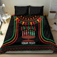 Personalized Afro-American Kwanzaa Bedding Set Kinara Candles African Pattern