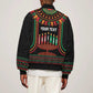 Personalized Afro-American Kwanzaa Bomber Jacket Kinara Candles African Pattern