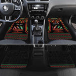 Personalized Afro-American Kwanzaa Car Mats Kinara Candles African Pattern
