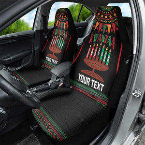 Personalized Afro-American Kwanzaa Car Seat Cover Kinara Candles African Pattern