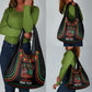Personalized Afro-American Kwanzaa Grocery Bag Kinara Candles African Pattern