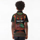 Personalized Afro-American Kwanzaa Kid Polo Shirt Kinara Candles African Pattern