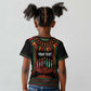 Personalized Afro-American Kwanzaa Kid T shirt Kinara Candles African Pattern