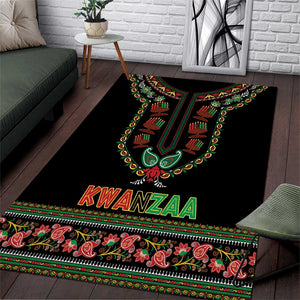 Afro-American Kwanzaa Area Rug Dashiki Mix Paisley Pattern