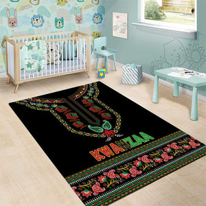 Afro-American Kwanzaa Area Rug Dashiki Mix Paisley Pattern