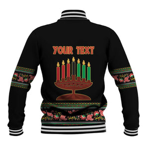 Personalized Afro-American Kwanzaa Baseball Jacket Dashiki Mix Paisley Pattern