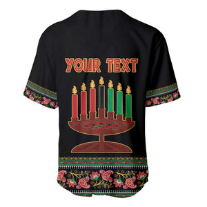 Personalized Afro-American Kwanzaa Baseball Jersey Dashiki Mix Paisley Pattern