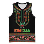 Personalized Afro-American Kwanzaa Basketball Jersey Dashiki Mix Paisley Pattern LT14
