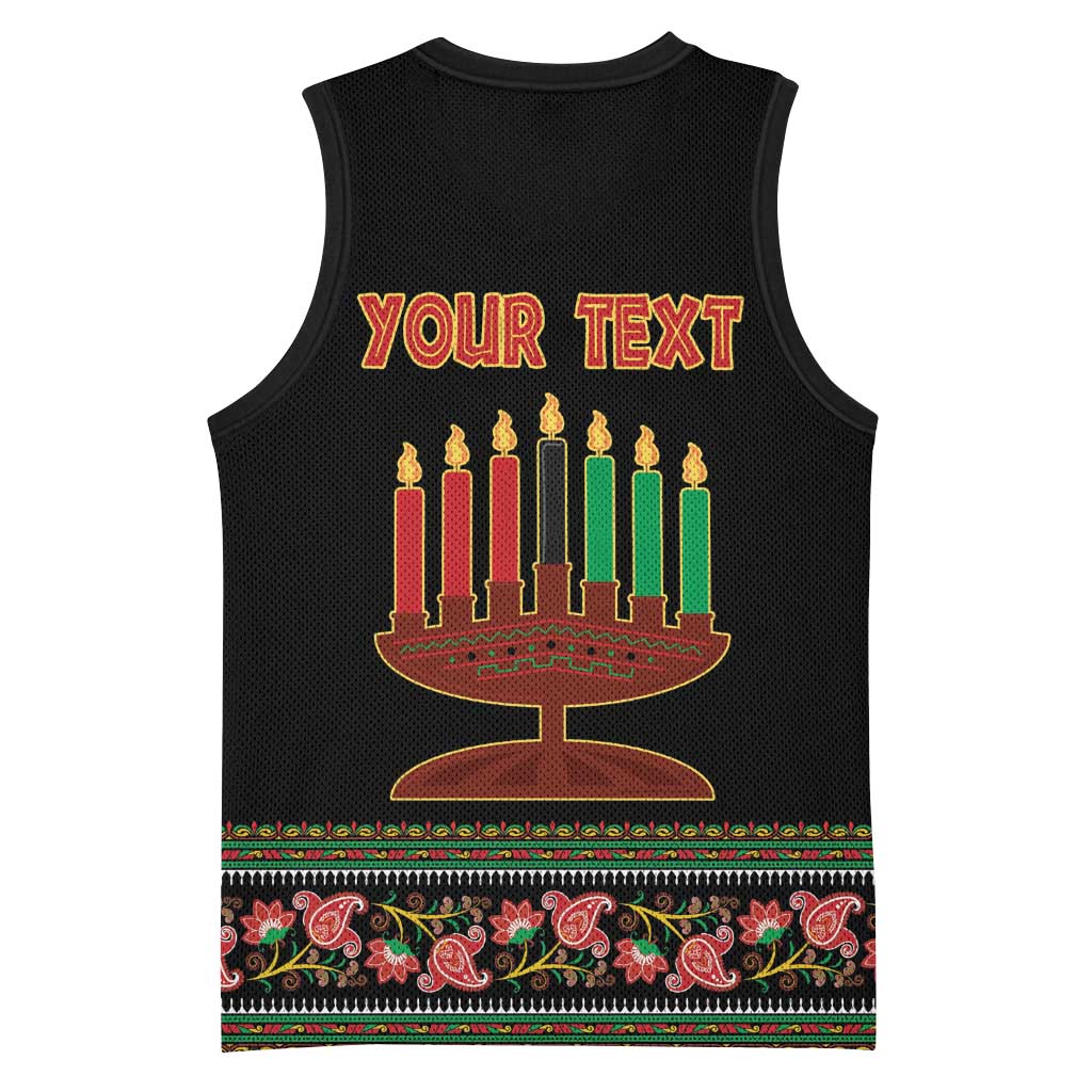 Personalized Afro-American Kwanzaa Basketball Jersey Dashiki Mix Paisley Pattern LT14