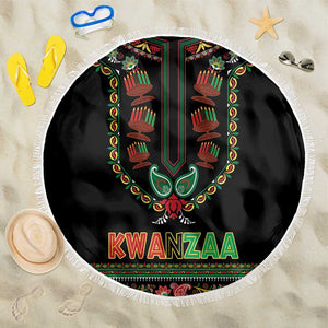 Afro-American Kwanzaa Beach Blanket Dashiki Mix Paisley Pattern