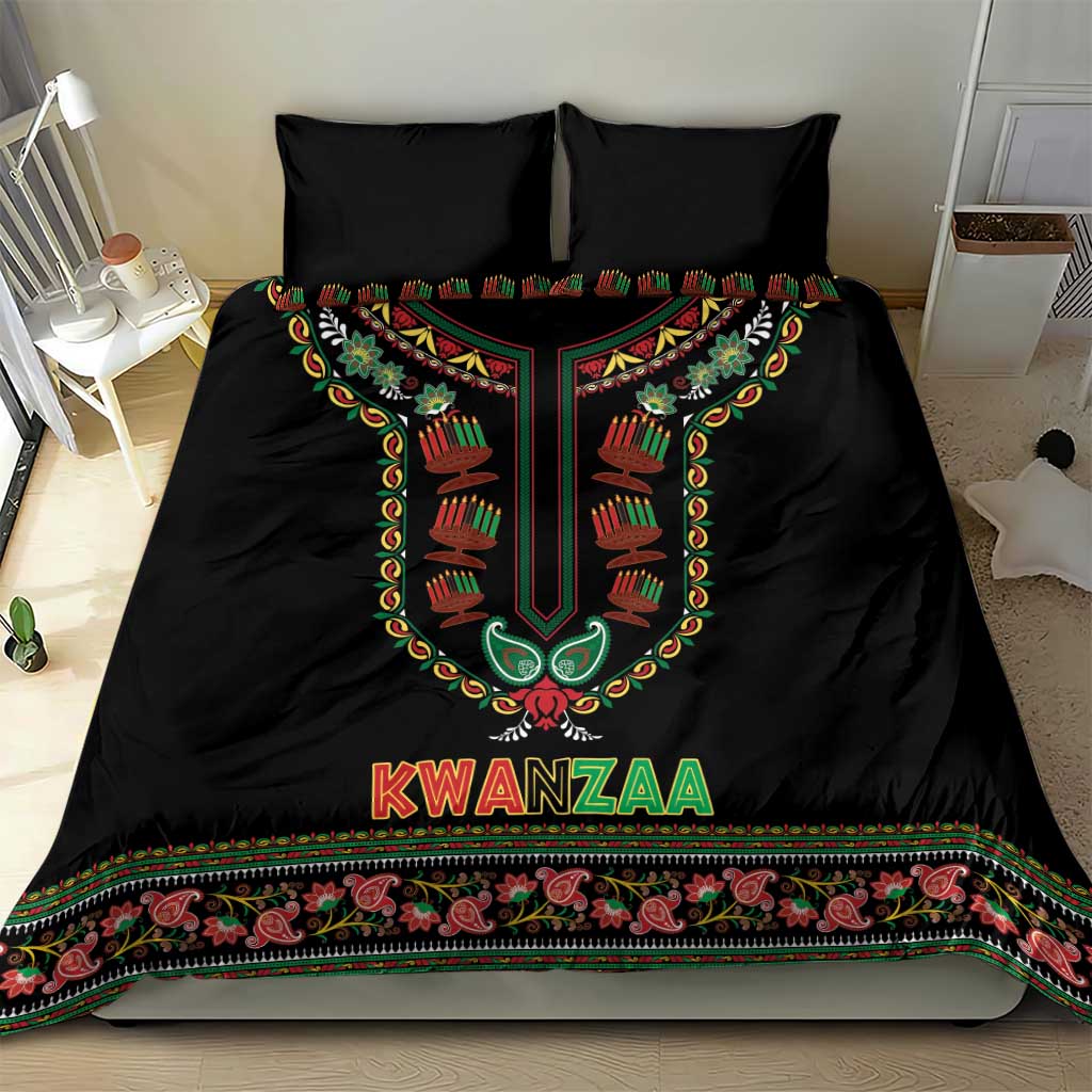 Afro-American Kwanzaa Bedding Set Dashiki Mix Paisley Pattern