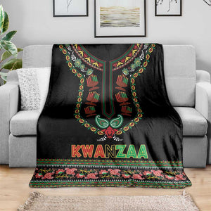 Afro-American Kwanzaa Blanket Dashiki Mix Paisley Pattern