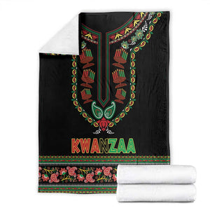 Afro-American Kwanzaa Blanket Dashiki Mix Paisley Pattern