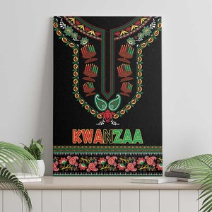 Afro-American Kwanzaa Canvas Wall Art Dashiki Mix Paisley Pattern