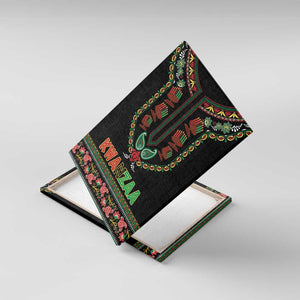 Afro-American Kwanzaa Canvas Wall Art Dashiki Mix Paisley Pattern