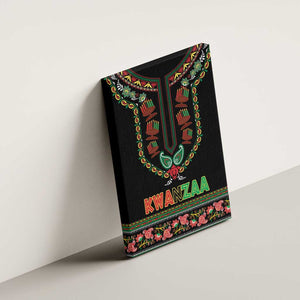 Afro-American Kwanzaa Canvas Wall Art Dashiki Mix Paisley Pattern