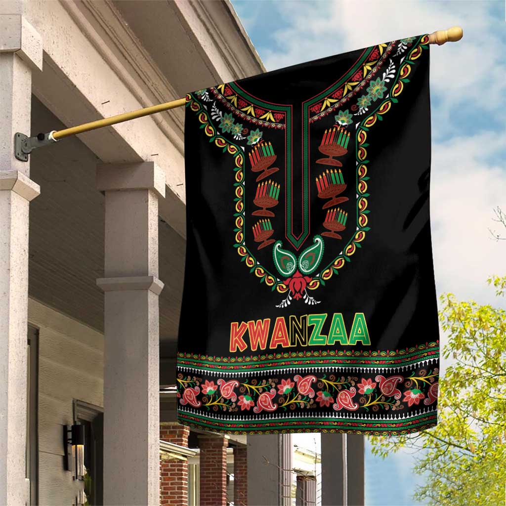 Afro-American Kwanzaa Garden Flag Dashiki Mix Paisley Pattern