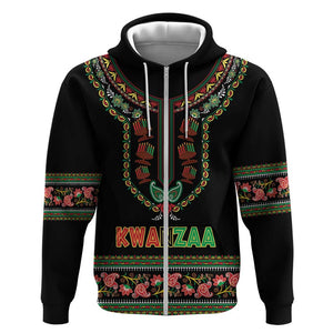 Personalized Afro-American Kwanzaa Hoodie Dashiki Mix Paisley Pattern