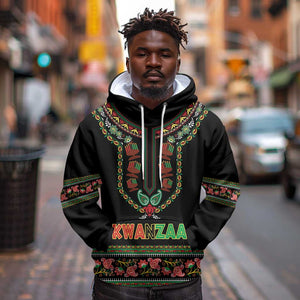 Personalized Afro-American Kwanzaa Hoodie Dashiki Mix Paisley Pattern