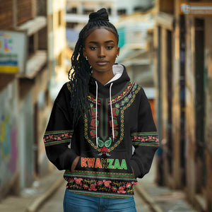 Personalized Afro-American Kwanzaa Hoodie Dashiki Mix Paisley Pattern