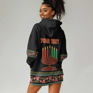 Personalized Afro-American Kwanzaa Hoodie Dress Dashiki Mix Paisley Pattern