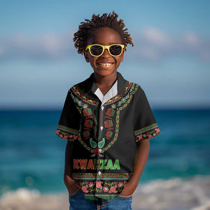 Personalized Afro-American Kwanzaa Kid Hawaiian Shirt Dashiki Mix Paisley Pattern