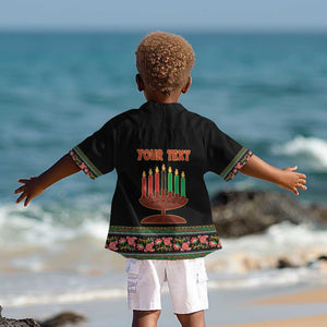 Personalized Afro-American Kwanzaa Kid Hawaiian Shirt Dashiki Mix Paisley Pattern