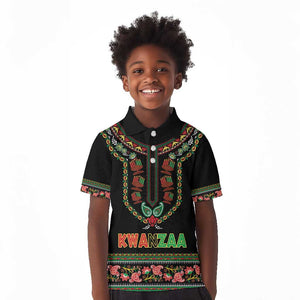 Personalized Afro-American Kwanzaa Kid Polo Shirt Dashiki Mix Paisley Pattern