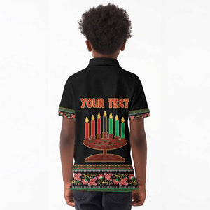 Personalized Afro-American Kwanzaa Kid Polo Shirt Dashiki Mix Paisley Pattern