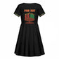 Personalized Afro-American Kwanzaa Kid Short Sleeve Dress Dashiki Mix Paisley Pattern