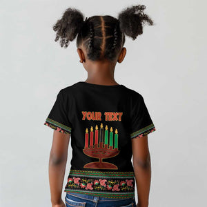 Personalized Afro-American Kwanzaa Kid T shirt Dashiki Mix Paisley Pattern