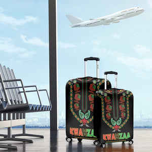 Afro-American Kwanzaa Luggage Cover Dashiki Mix Paisley Pattern