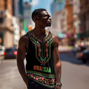 Personalized Afro-American Kwanzaa Men Tank Top Dashiki Mix Paisley Pattern