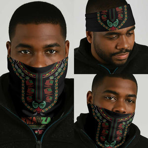 Personalized Afro-American Kwanzaa Neck Gaiter Dashiki Mix Paisley Pattern LT14