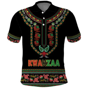 Personalized Afro-American Kwanzaa Polo Shirt Dashiki Mix Paisley Pattern