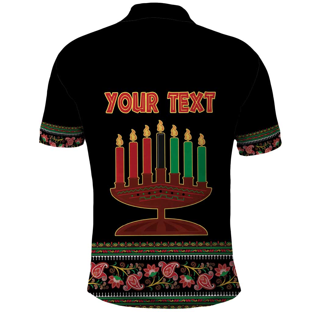 Personalized Afro-American Kwanzaa Polo Shirt Dashiki Mix Paisley Pattern