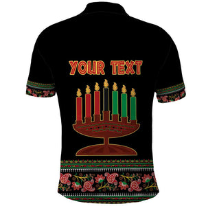 Personalized Afro-American Kwanzaa Polo Shirt Dashiki Mix Paisley Pattern