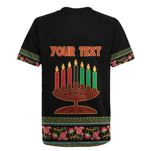 Personalized Afro-American Kwanzaa Rugby Jersey Dashiki Mix Paisley Pattern