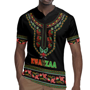 Personalized Afro-American Kwanzaa Rugby Jersey Dashiki Mix Paisley Pattern