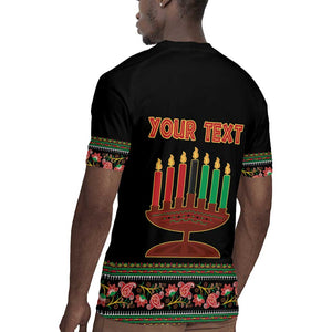 Personalized Afro-American Kwanzaa Rugby Jersey Dashiki Mix Paisley Pattern