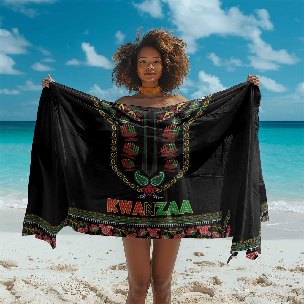 Afro-American Kwanzaa Sarong Dashiki Mix Paisley Pattern