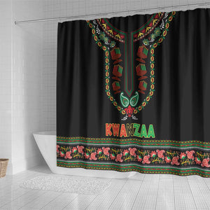 Afro-American Kwanzaa Shower Curtain Dashiki Mix Paisley Pattern