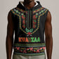 Personalized Afro-American Kwanzaa Sleeveless Hoodie Dashiki Mix Paisley Pattern - African Pride