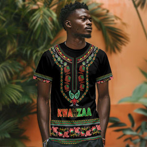 Personalized Afro-American Kwanzaa T shirt Dashiki Mix Paisley Pattern