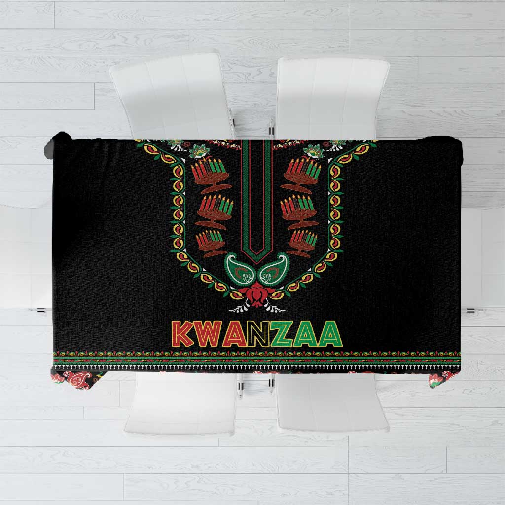 Afro-American Kwanzaa Tablecloth Dashiki Mix Paisley Pattern