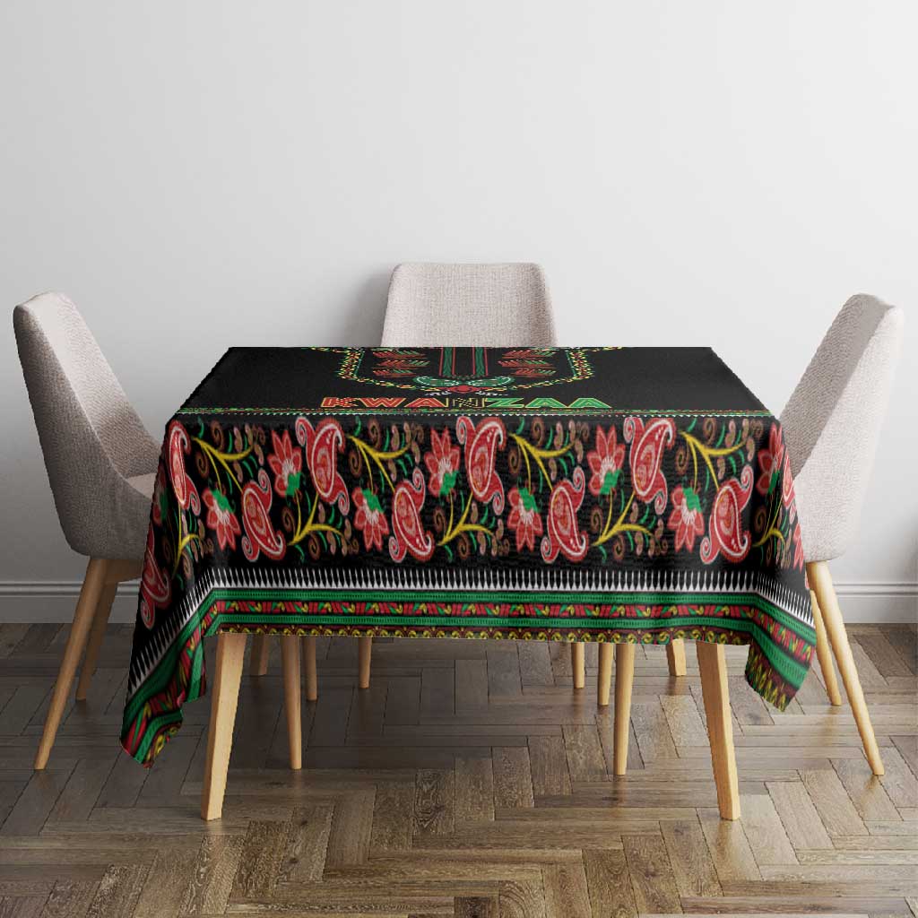 Afro-American Kwanzaa Tablecloth Dashiki Mix Paisley Pattern