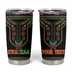 Personalized Afro-American Kwanzaa Tumbler Cup Dashiki Mix Paisley Pattern
