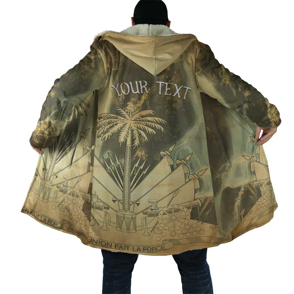 Personalized Afro Haiti Le Saut Cloak Ayiti Waterfall Vintage Grunge Style - African Pride